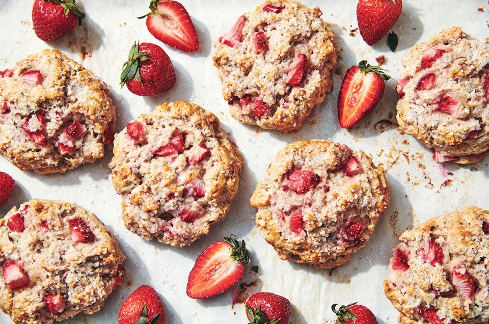 Strawberries & Cream Scones - select to zoom