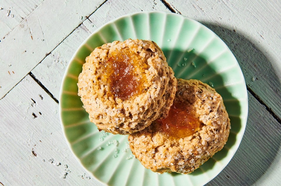 Earl Grey Scones with Jam Centers - select to zoom