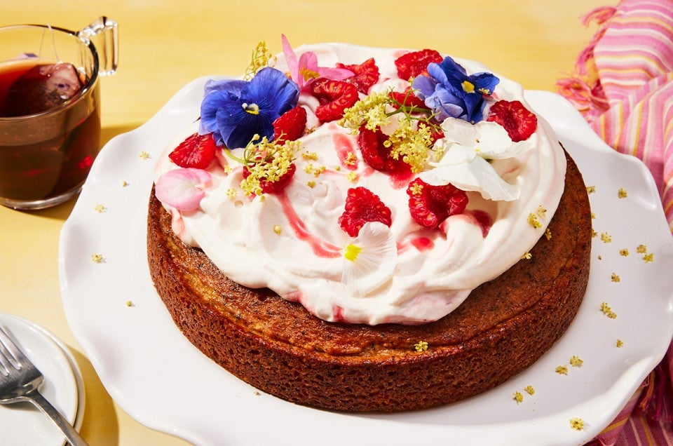 Raspberry Cake With Whipped Cream Filling Recipe | Bon Appétit