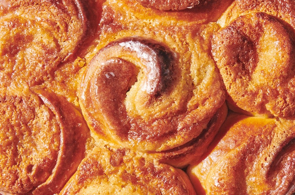 Brioche Cinnamon Rolls with Almond Cream - select to zoom