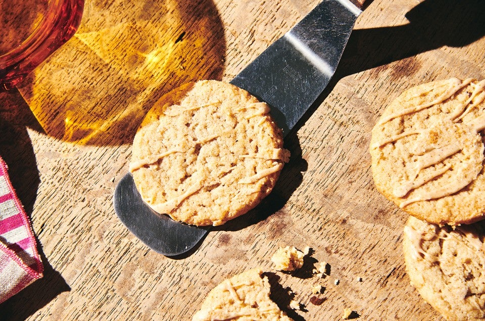 Chai-Glazed Almond Cookies - select to zoom