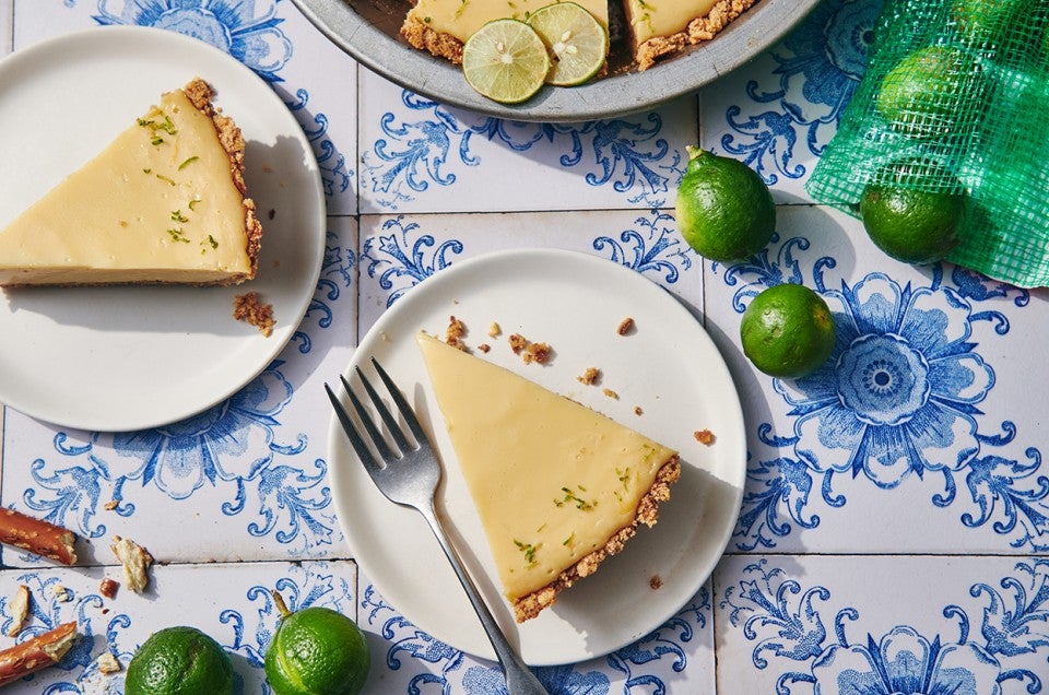 Key Lime Pie with a Pretzel Crust  - select to zoom