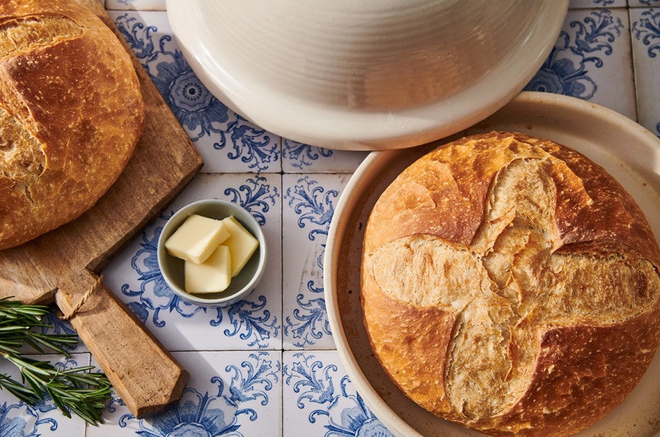 USA Made Stoneware Bread-Baking Cloche