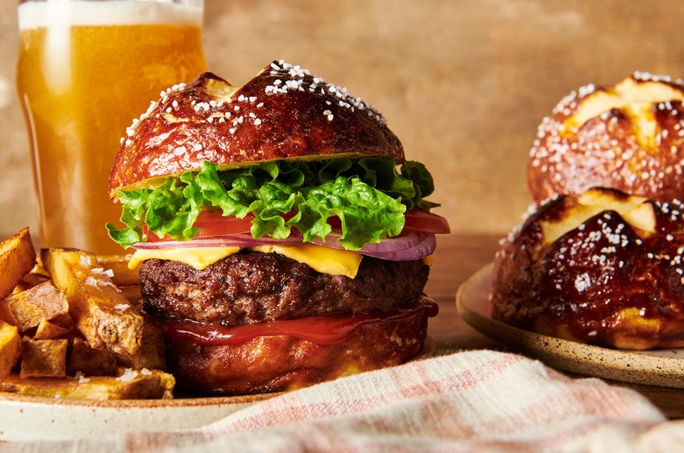 Quick and Easy Pretzel Buns  - select to zoom