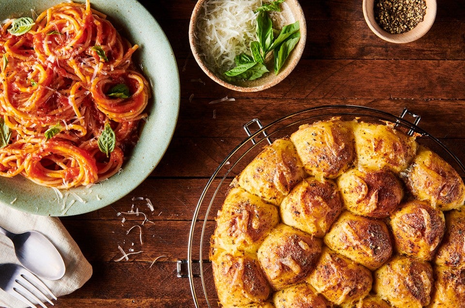 Cheese-Stuffed Pull-Apart Bread  - select to zoom