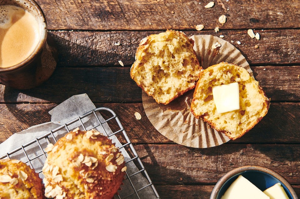 Basic Muffins (with berry and oatmeal versions)  - select to zoom