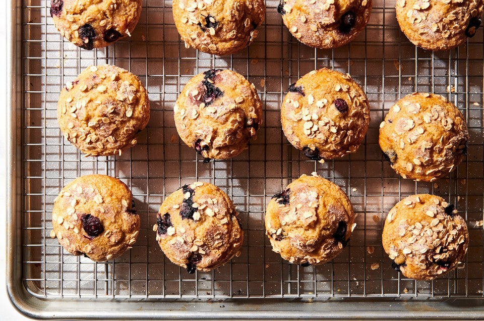 Blueberry Oat Breakfast Muffins  - select to zoom