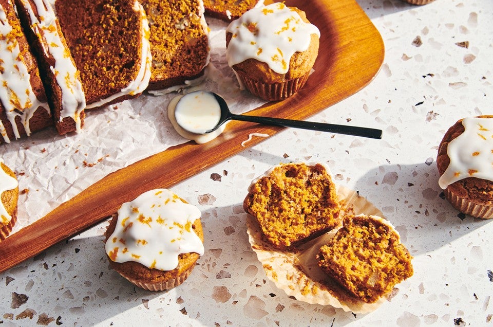 Pumpkin Gingerbread with Orange Glaze  - select to zoom