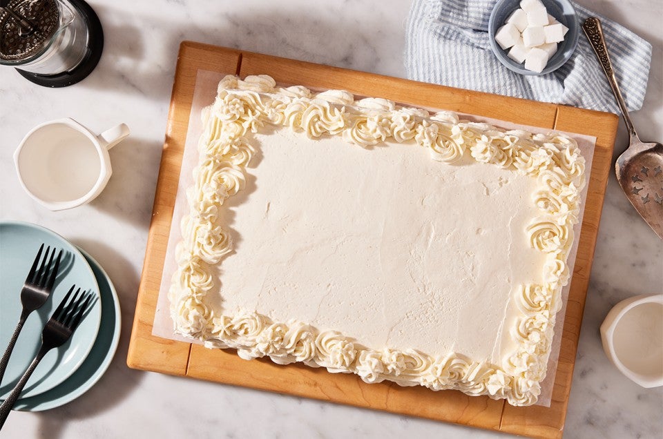 Raspberry and Honey Sheet Cake Layer Cake