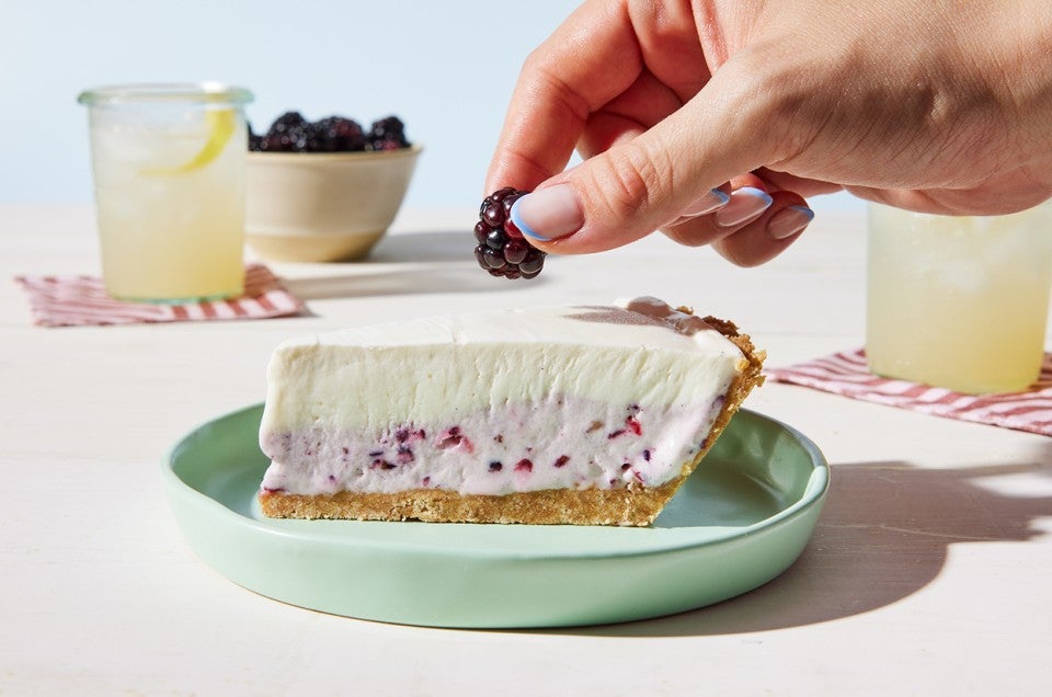 No-Churn Frozen Yogurt Pie  - select to zoom