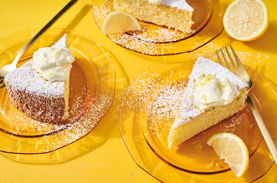Meyer Lemon Chiffon Cake - select to zoom