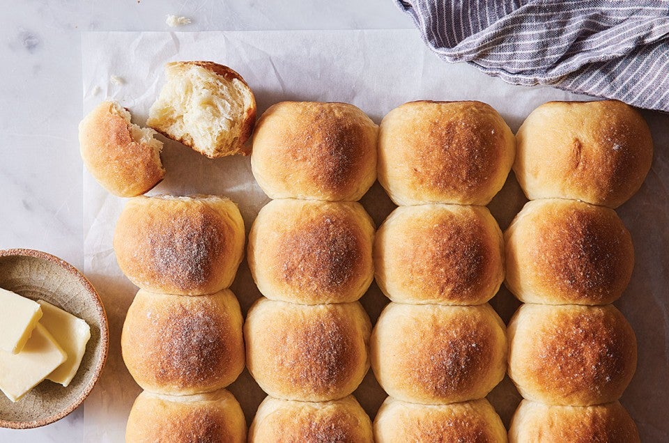 Soft White Dinner Rolls  - select to zoom