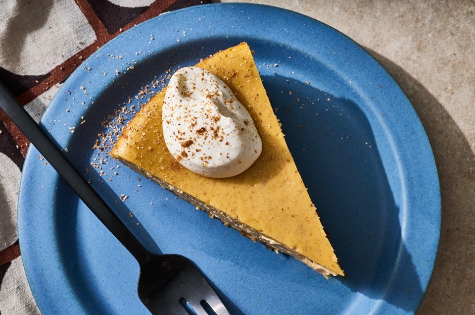 Pumpkin Cheesecake With Gingersnap Crust Recipe | King Arthur Baking