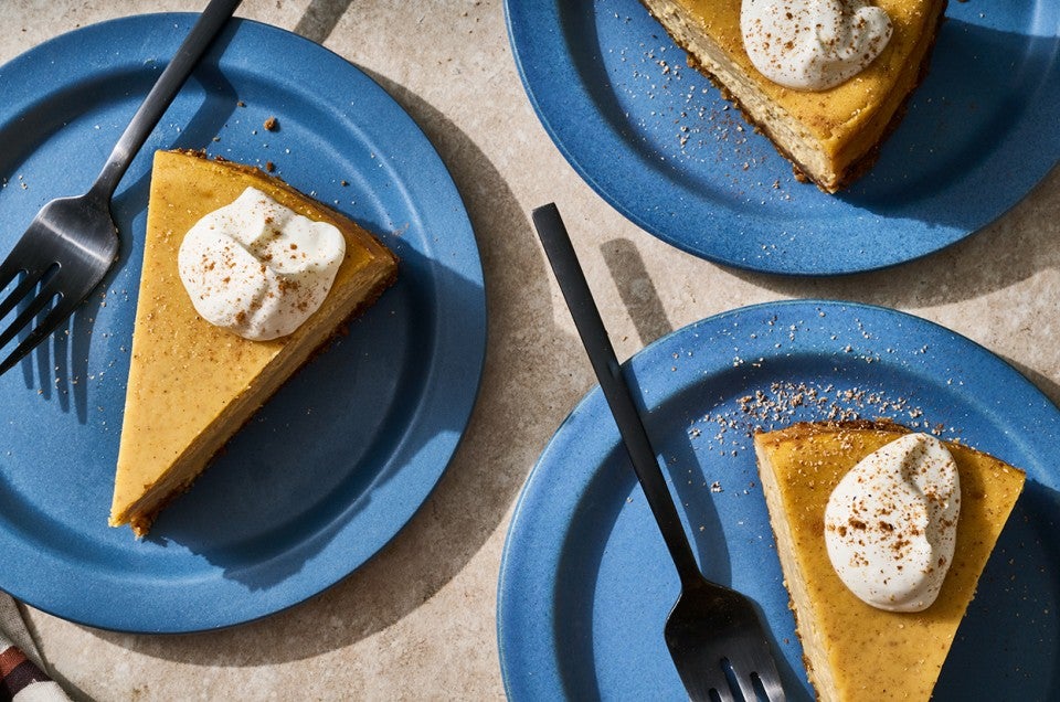 Pumpkin Cheesecake with Gingersnap Crust - select to zoom