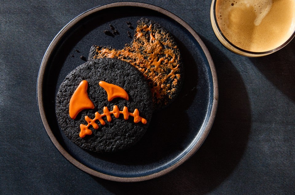 Black Cocoa Halloween Cookies - select to zoom