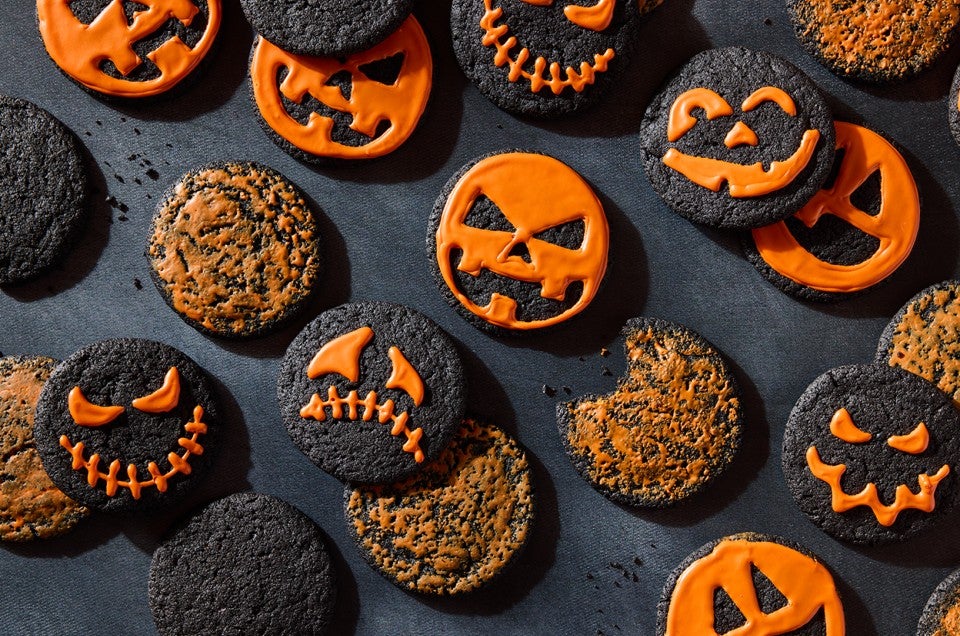 Black Cocoa Halloween Cookies - select to zoom