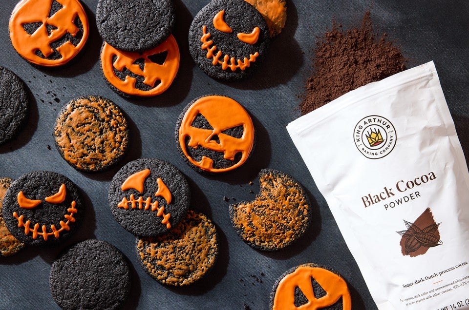 Black Cocoa Halloween Cookies - select to zoom