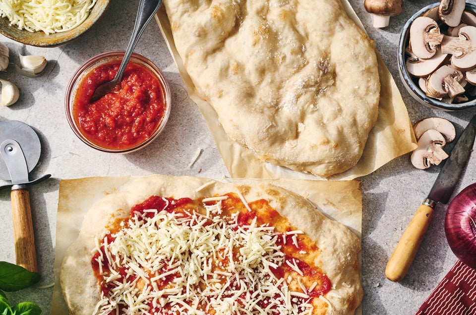 No-Knead Pizza Crust  - select to zoom