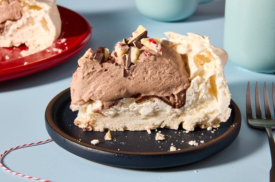 Chocolate Peppermint Pavlova  - select to zoom