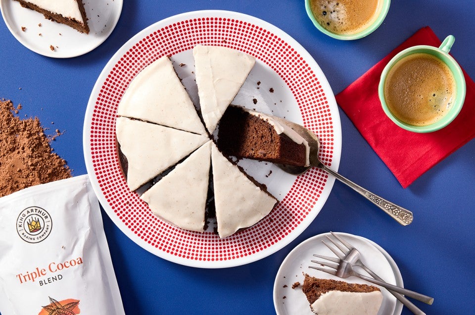 Glazed Chocolate Gingerbread Cake - select to zoom