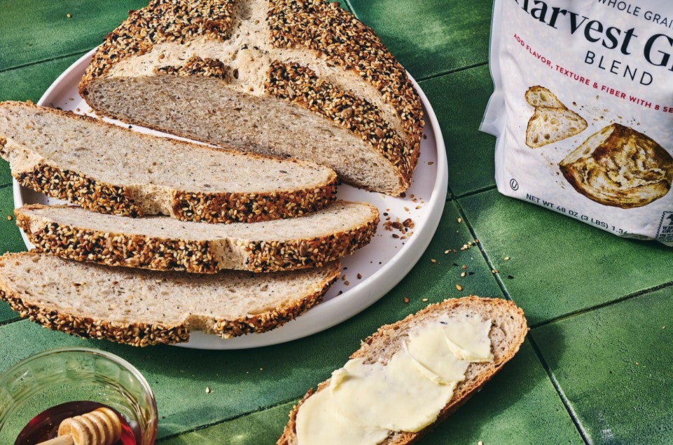 Seeded Sourdough Boule  - select to zoom