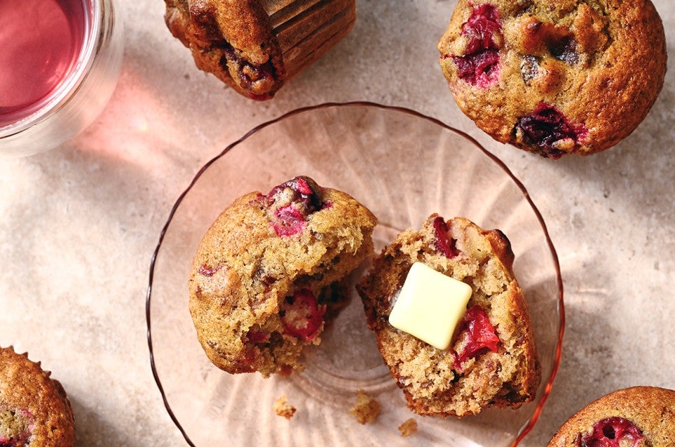 Sourdough Date Nut Cranberry Muffins  - select to zoom