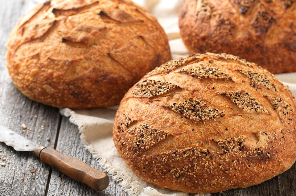 Round Sourdough Bread by Larry Andersen