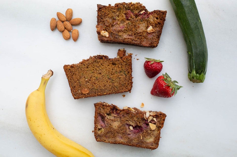 Banana zucchini bread and variations-11