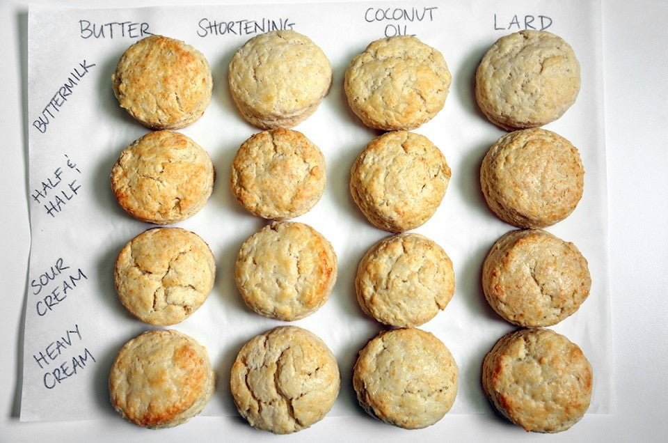 Fats and liquids in biscuits via @kingarthurflour