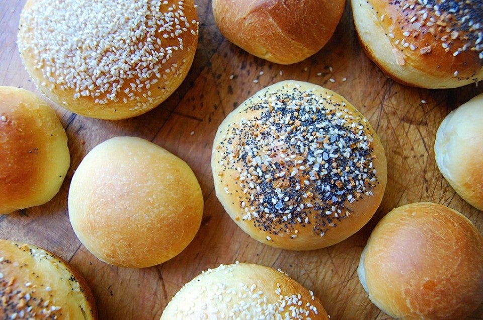 Brioche Buns via @kingarthurflour