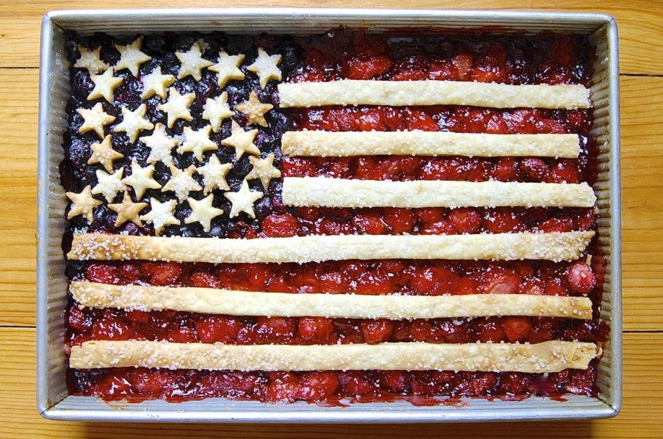 Flag cobbler via @kingarthurflour