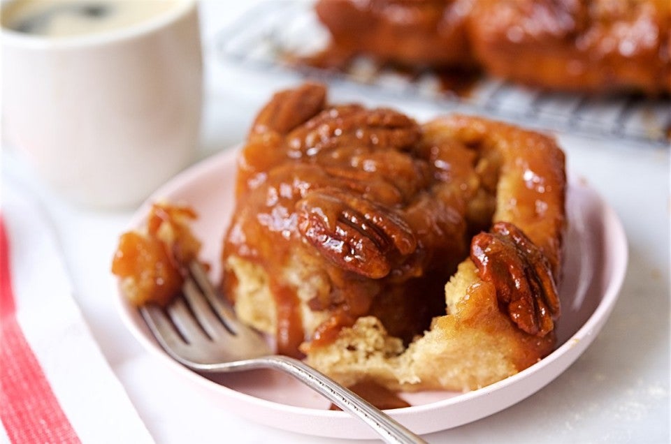 How to bake sticky buns via @kingarthurflour