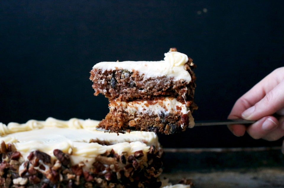 Carrot cake via @kingarthurflour