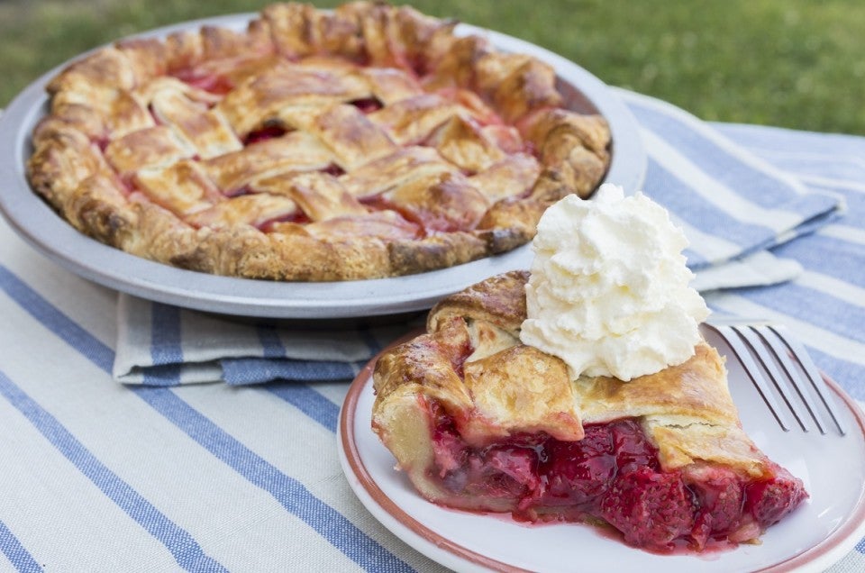 Lemon-Ginger Strawberry Pie via @kingarthurflour