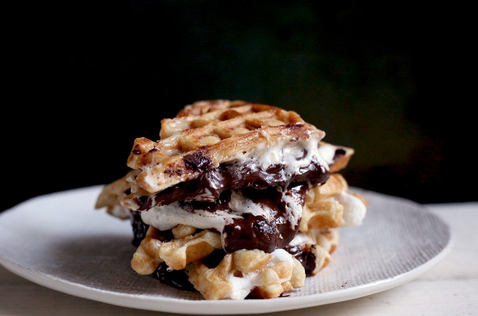 Mini Waffle S'mores