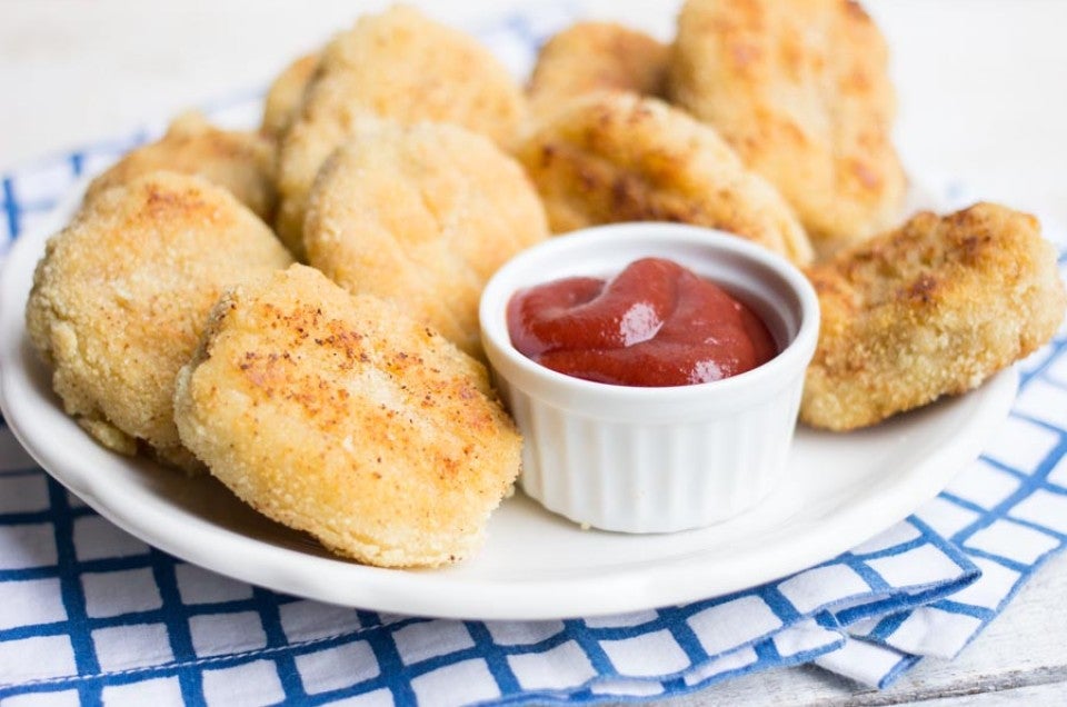 Almond Flour Chicken Nuggets via King Arthur Flour