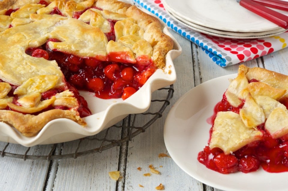 cherry pie via@kingarthurflour