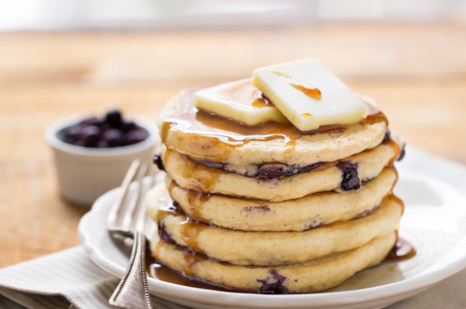 Perfect Gluten-Free Blueberry Pancakes from King Arthur Flour