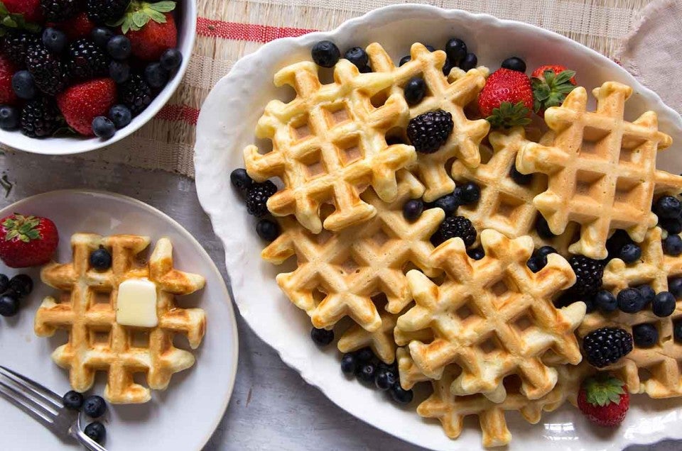 Homemade Belgian Waffles - Amanda Cooks & Styles