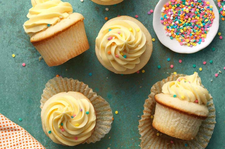 Coconut Cupcakes with Pineapple Frosting