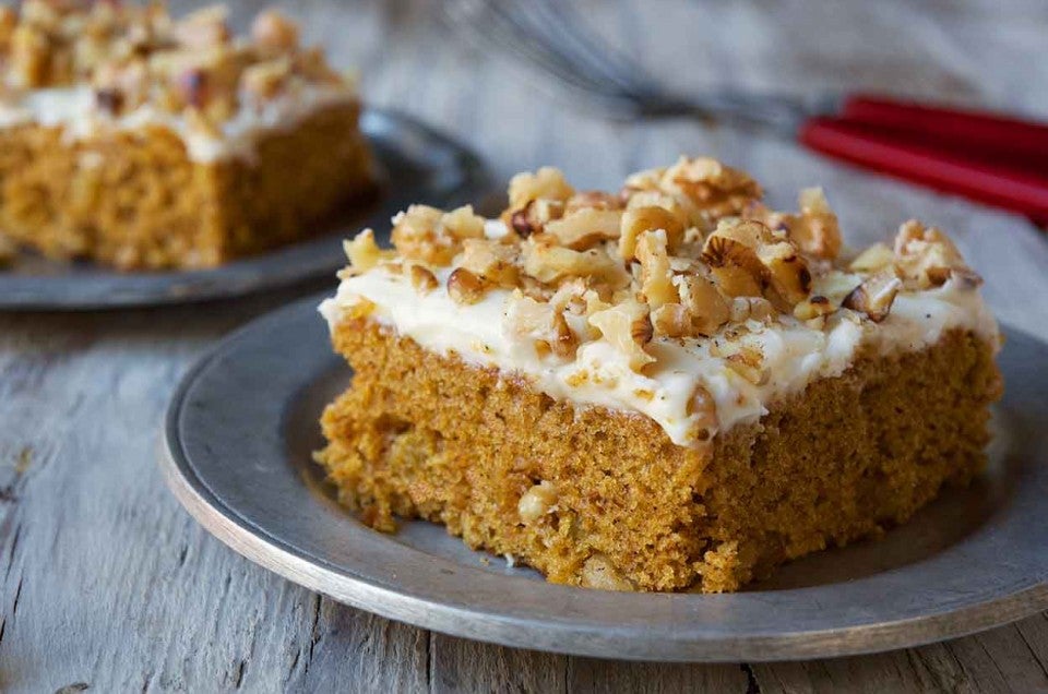 Pumpkin Cake Bars - The Country Cook