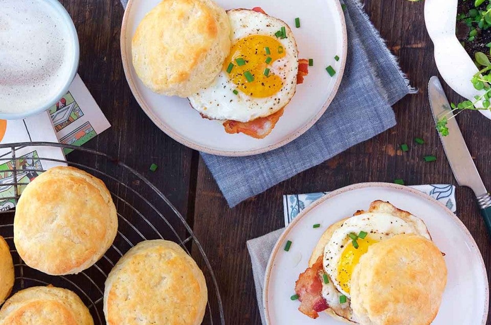 Buttery Sourdough Sandwich Biscuits - select to zoom