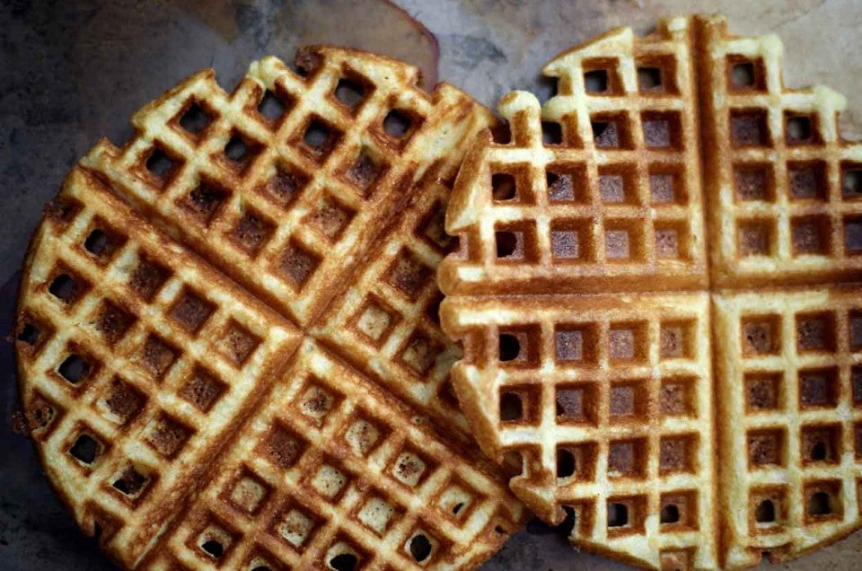 Crunchy Cornmeal Waffles