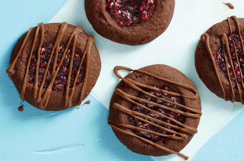 Chocolate-Raspberry Thumbprints