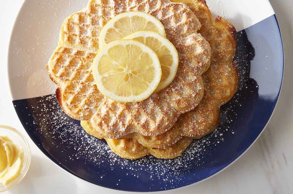 Gluten-Free Lemon Cornmeal Waffles