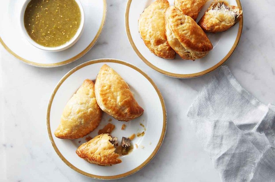 Goat Cheese and Portobello Empanaditas