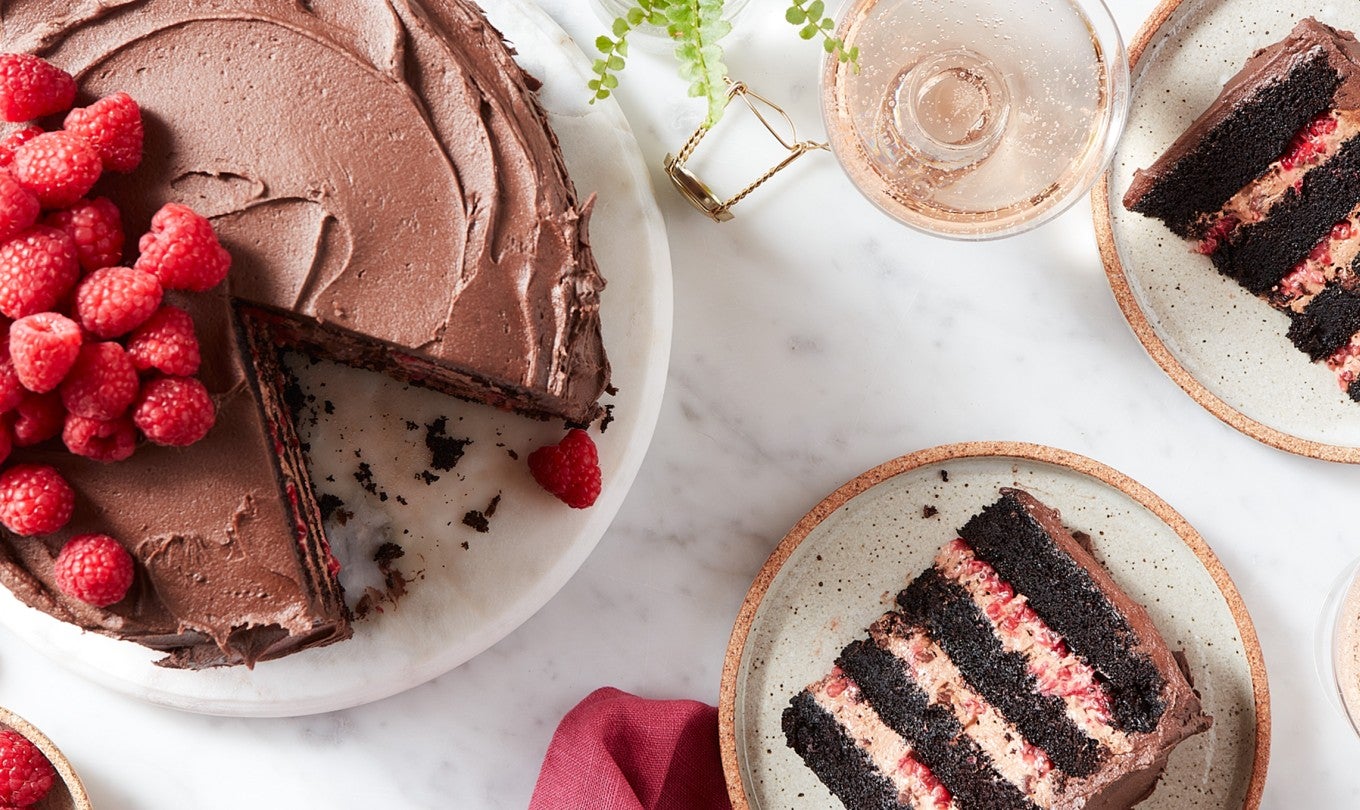 Gluten Free Chocolate and Raspberry Mousse Cake