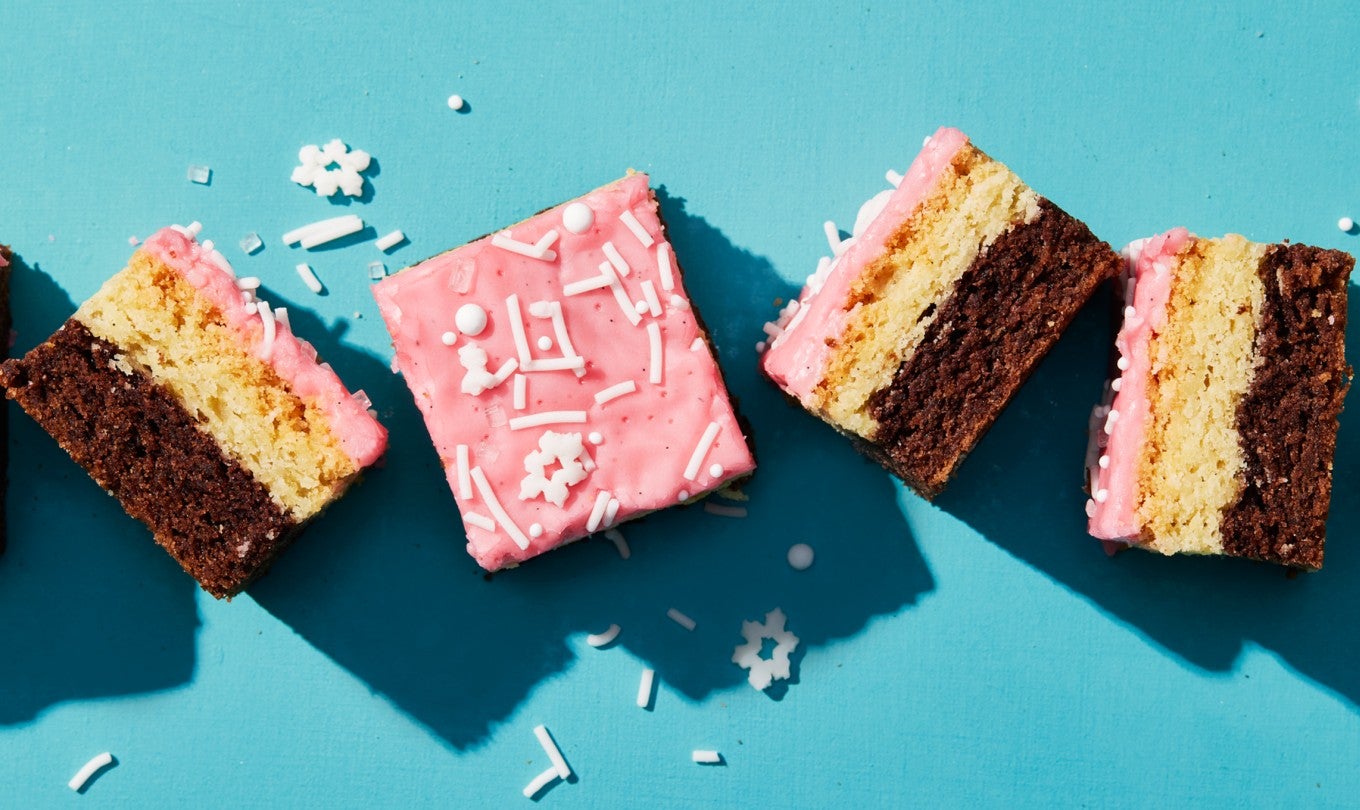 Neapolitan Sugar Cookie Bars