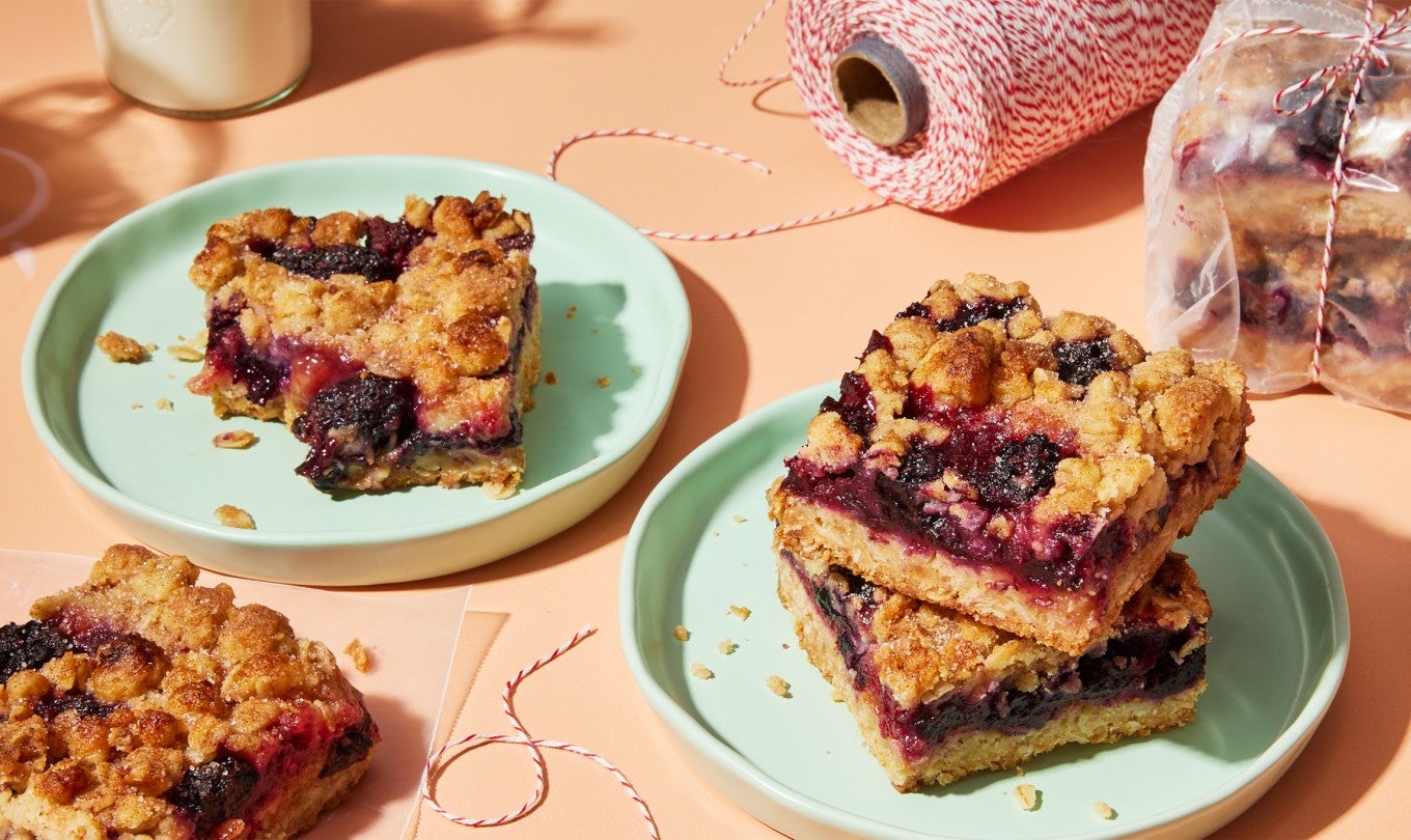 Berry Easy Jam Bars