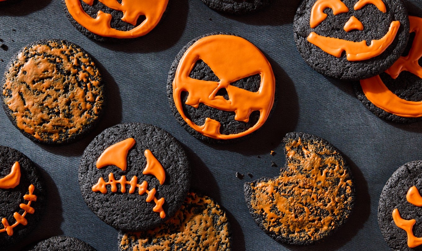 Black Cocoa Halloween Cookies